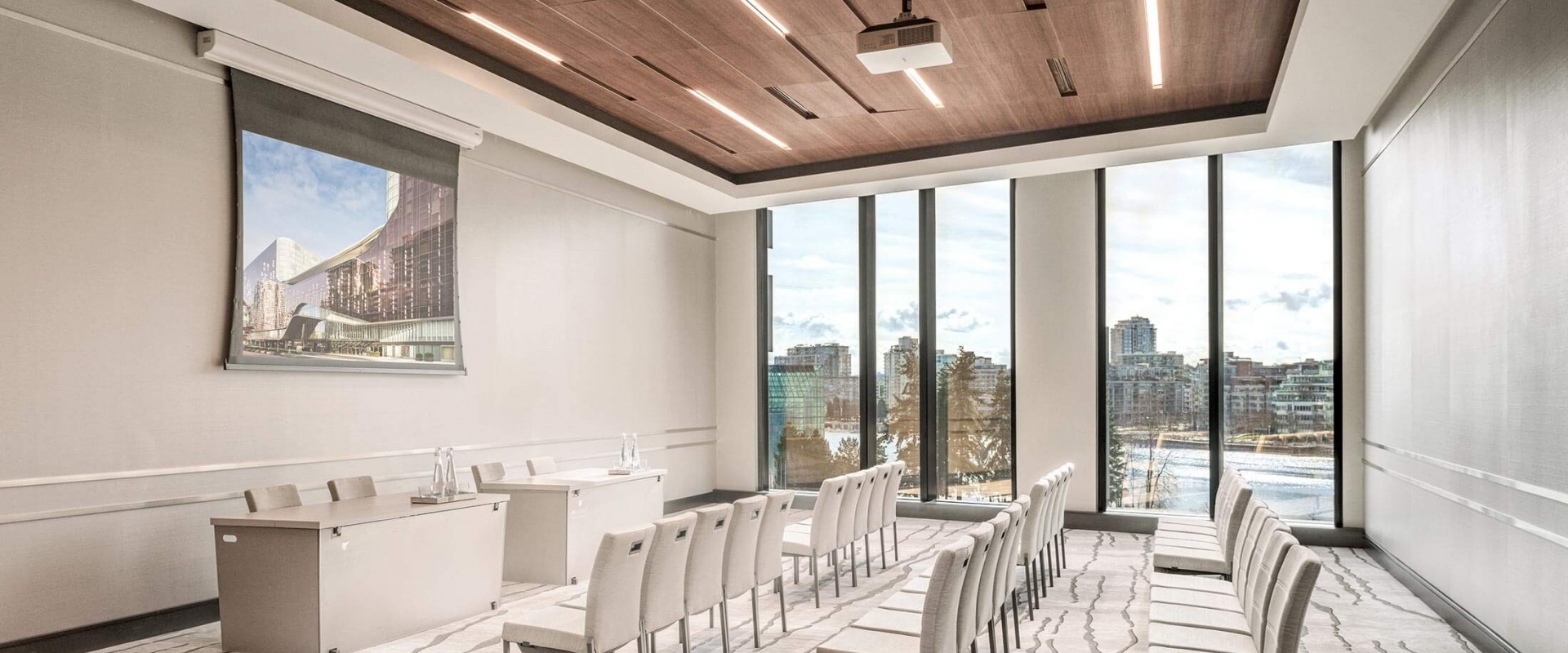 Stanley meeting room at Parq Vancouver with stunning city views